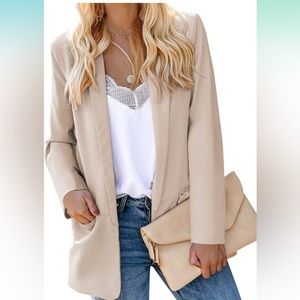 NWT Women Tan Lightweight Blazer